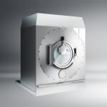 Rendering di prodotto - lavatrice industriale